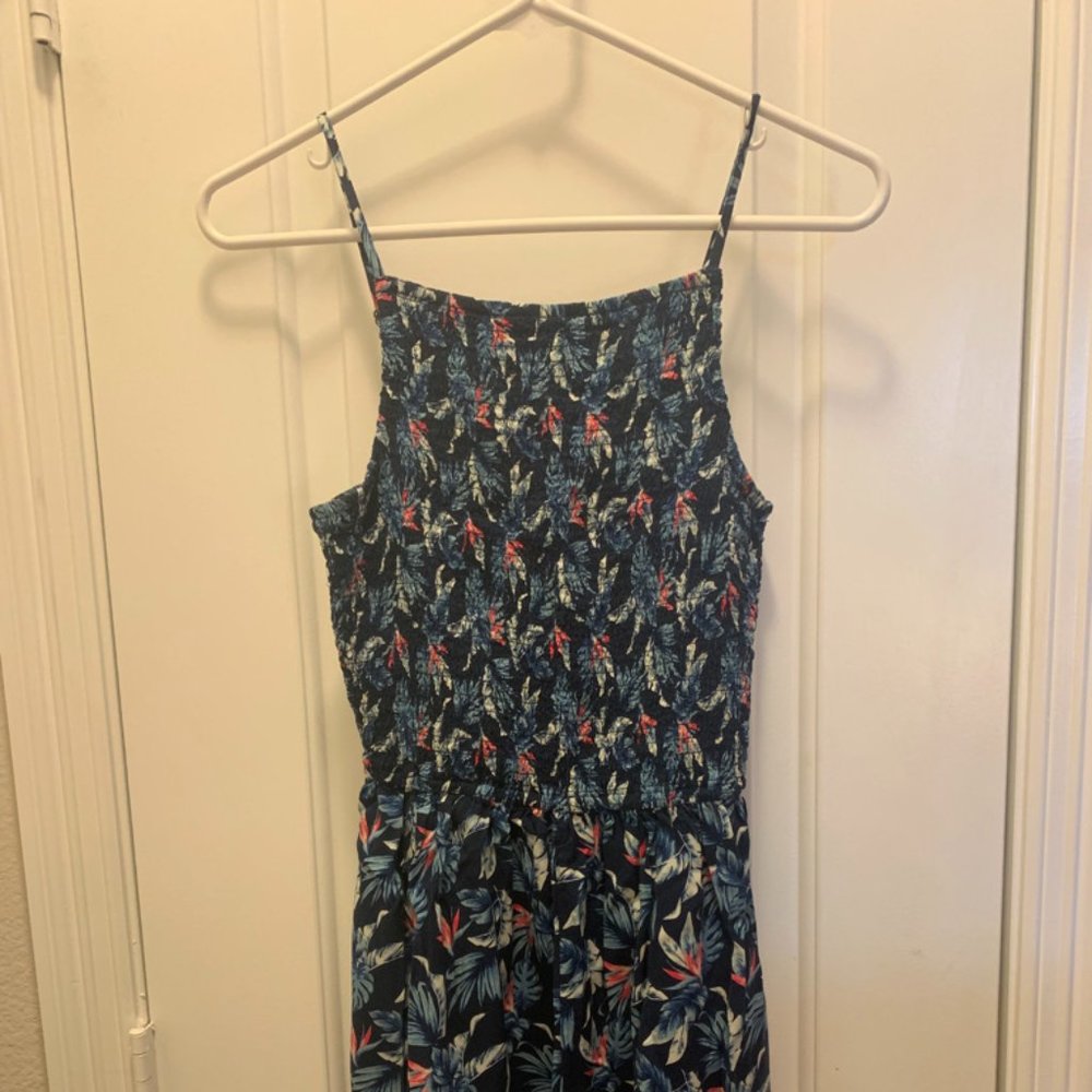 Hollister Floral/Leafy Romper